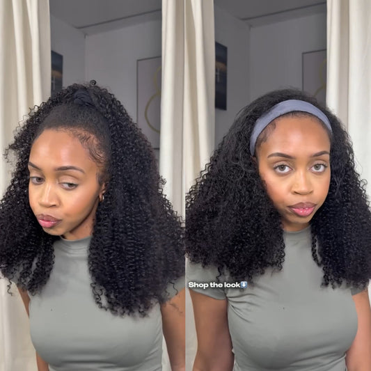 Half wig w curls