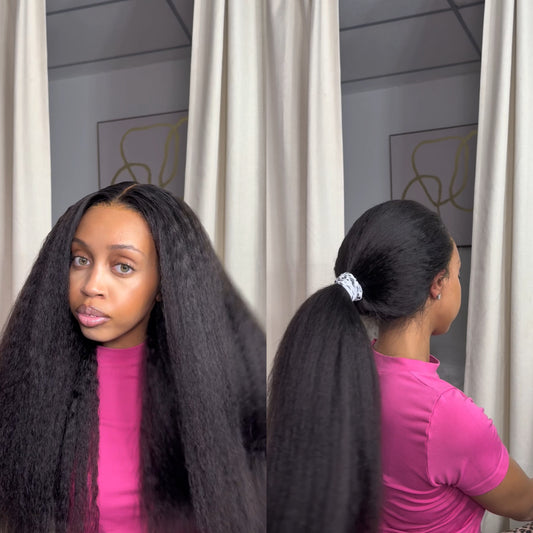 360 kinky straight wig